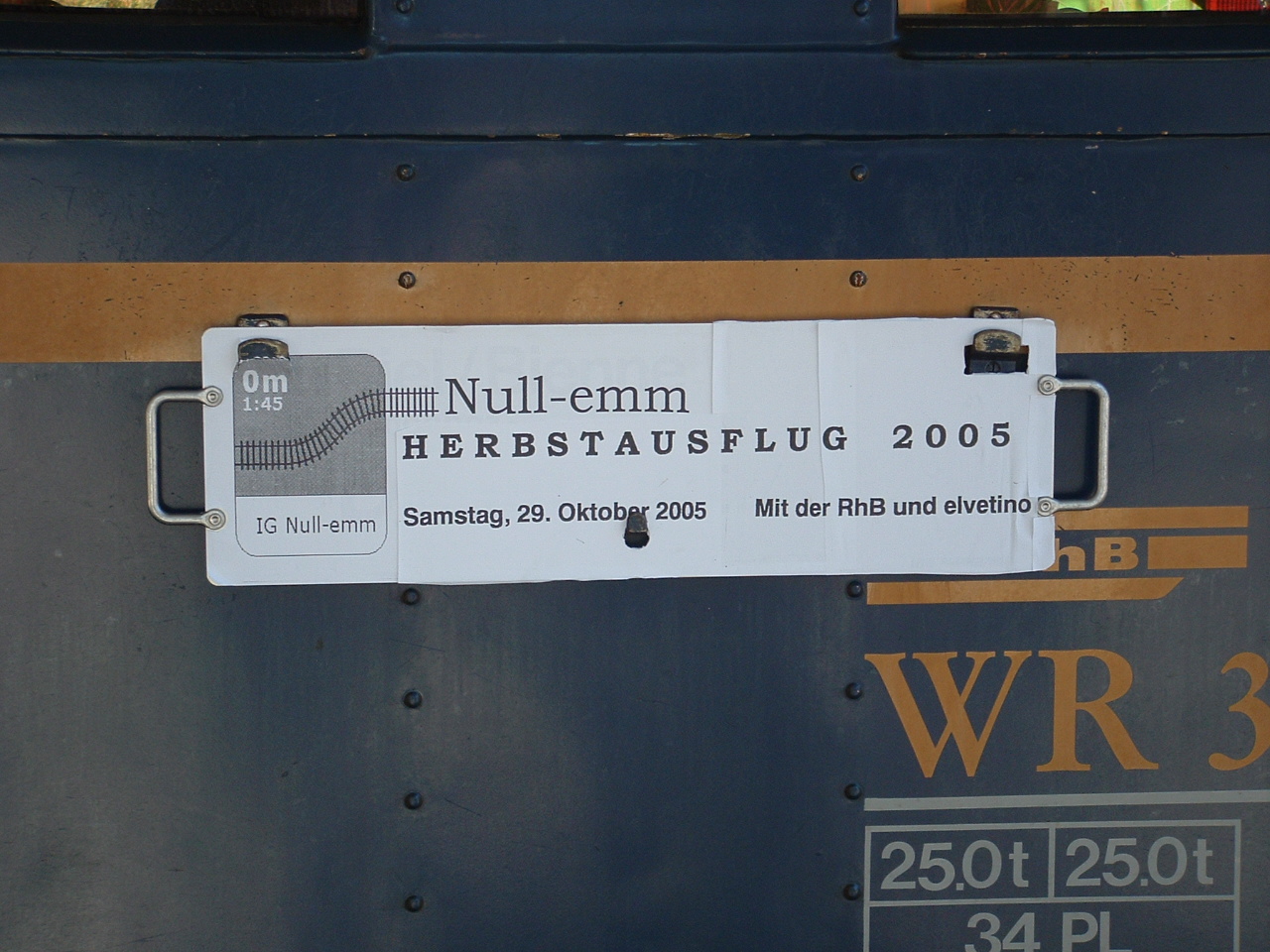 2005_Speisewagenfahrt Chur - St. Moritz